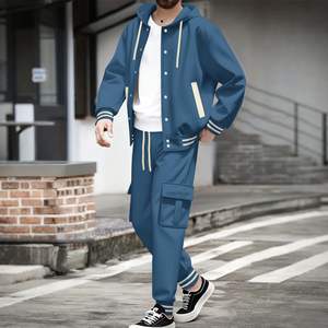 Conjunto Deportivo de Dos Piezas para Hombre, Invierno, Transpirable, Resistente al Viento, Personalizable, de Alta Calidad, Estilo Urbano, Ligero, Tallas Grandes - Product Image 5