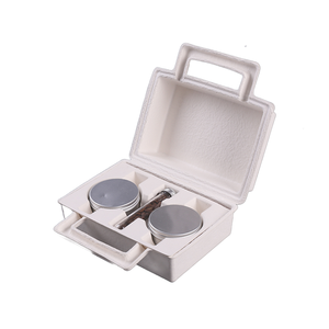 Custom Eco-friendly Kraft Tea Coffee Bean Paper Eco Cardboard Molded Pulp Packaging High Quality Instant Coffee Box