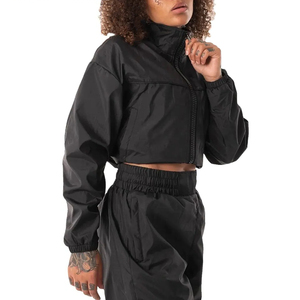 Top selling <b>Women's</b> Nylon Tracksuits Outdoor Waer All Sizes Available Zipper Up <b>Jacket</b> And Full Length Trouser Nylon Tracksuits - Product Image 5