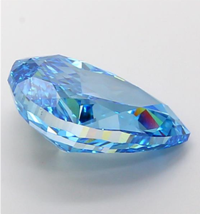 Diamante Cultivado en Laboratorio con Certificación IGI, Corte Pera de 7.06 CT, Color Azul Intenso Fantasía, Claridad VS1, CVD LG 728573789, ROYAL GEMS para Joyería - Product Image 3