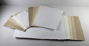Papel hecho a mano con algodón reciclado, sin madera, sin ácido, para tarjetas de 300 g/m² A5 / hojas de dibujo. - Product Image 5