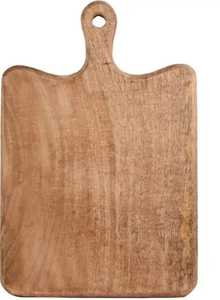 Planche à découper rectangulaire en bois clair Skies Traders, plateau de service pour fromage, chauffe-plats et casseroles pliables de qualité supérieure - Product Image 2