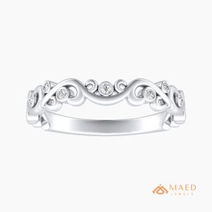 Anillo de Eternidad de Plata de Ley 925 con Moissanita, Estilo Diamante, para Boda, Compromiso, Aniversario, Joyería Fina de Lujo para Mujer, Gujarat - Product Image 1