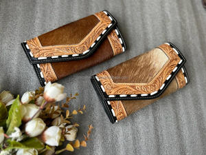 Nuevo diseño de embrague para mujer, billetera tallada a mano, embrague occidental elegante, gran oferta, billetera de piel de vaca, usos múltiples - Product Image 2