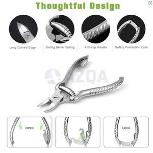 Coupe-ongles incarnés incurvé double action robuste de haute qualité pour bébés et adultes avec ressort cylindrique - Product Image 4