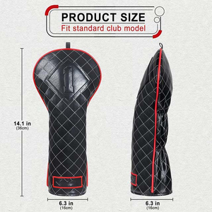 Custom Design Waterproof Golf Head Covers Lightweight Custom Logo Color Best Quality PU Leather Golf Head Covers - Product Image 4