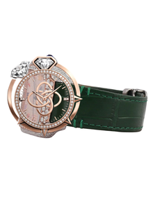 Montre de luxe à cadran rond en moissanite pour homme, bracelet entièrement serti de diamants - Product Image 3