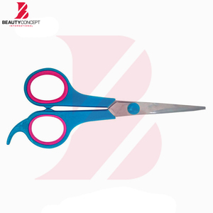 Tijeras de Peluquería Profesionales con Mango de Plástico Azul, Tijeras de Peluquería 440C para Zurdos, para el Cuidado del Cabello - Product Image 2