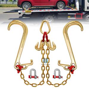 Pas cher <span class=keywords><strong>prix</strong></span> 5/16 3/8 chaîne de reliure de Transport chaîne de dépanneuse de véhicule lourd avec crochet en J - Product Image 1