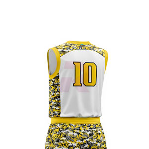 เสื้อบาสเก็ตบอลปักลายแบบซับลิเมชั่น เสื้อบาสเก็ตบอลและกางเกงขาสั้นแบบสั่งทำพิเศษ ชุดยูนิฟอร์มบาสเก็ตบอลแบบกลับด้านได้สำหรับผู้ใหญ่ ไซส์พลัส - Product Image 6