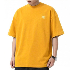 เสื้อยืดทรงบ็อกซี่ฟิตโอเวอร์ไซส์สำหรับผู้ชาย ผ้าฝ้ายพรีเมียม แห้งเร็ว ระบายอากาศได้ดี พิมพ์ลายได้ตามต้องการ สวมใส่สบาย แฟชั่นลำลอง สตรีทแวร์ ราคาประหยัด - Product Image 1