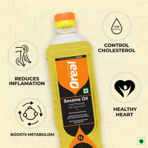 Aceite de Sésamo Oreal 1L - Puro, Prensado en Frío, Aceite Natural para Cocinar y para la Salud - Product Image 3