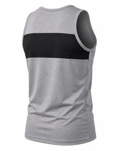 Débardeur Homme Uni à Blocs de Couleurs Col Rond Sans Manches Sportif Tricoté Respirant 100% Polyester Faible MOQ - Product Image 6