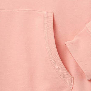 เสื้อฮู้ดผู้ชายสีชมพูอ่อนแบบขายส่ง ผ้าฝ้ายฟลีซสั่งทำพิเศษ ทรงปกติ มีกระเป๋าจิงโจ้ - Product Image 6