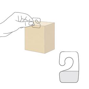 Etiquetas Autoadhesivas Transparentes y Duraderas de PET con Gancho en J para Exhibición en Estantes de Supermercado - Product Image 3