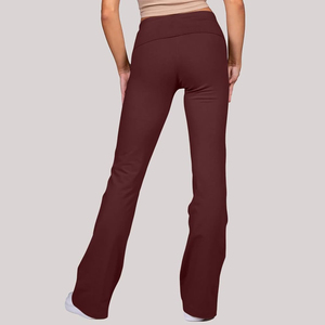 Fitness <b>Flare</b> Lagging For Ladies Custom Color Adult Size Fashion Running Workout Gym Sports Yoga Women High Waist <b>Flare</b> <b>Legging</b> - Product Image 5