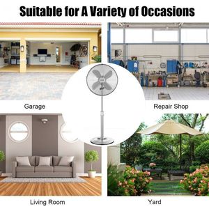 พัดลมตั้งพื้นแบบส่ายได้ ขนาด 18 นิ้ว ปรับระดับได้ ผลิตจากโลหะ ประเภทพัดลมตั้งพื้นและพัดลมตั้งโต๊ะ - Product Image 6