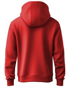 Sweat-shirt à capuche imprimé New York U.S.A pour homme, coupe classique, en polaire rouge, décontracté, pour l'automne, avec poche - Product Image 3