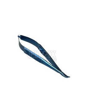 Portaagujas Curvo Castroviejo Hecho en Pakistán, Mandíbulas Estándar de 11 mm, Puntas Cónicas, 140 mm x 1.25 mm - Product Image 5