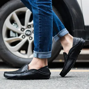 Nuevas Zapatillas de Piel de Moda para Hombre, Tallas Grandes, Estilo Casual de Caña Baja, con Punta Redonda y Suela de Goma, Estilo Transfronterizo - Product Image 3