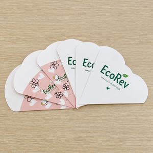 Wholesale Customized Eco-Friendly Biodegradable Disposable Takeaway Waffle Paper Holder Food Packaging Crepe <b>Box</b> Paper Cone - Product Image 5