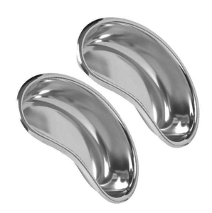 ถาดใส่เครื่องมือแพทย์แบบแมนนวล 2 ชิ้น ทำจากสแตนเลส 201 ได้รับการรับรองมาตรฐาน CE สำหรับจัดเก็บอุปกรณ์ทันตกรรม  ผ่านการฆ่าเชื้อแล้ว - Product Image 3