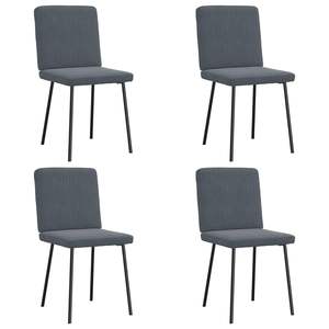 Juego de 4 Sillas de Comedor Gris Oscuro - Product Image 1