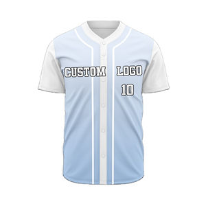 Maillot de baseball personnalisé à sublimation avec boutons, design sur mesure, vente en gros à prix réduit pour les tenues d'équipe - Product Image 1
