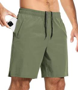 Shorts décontractés sur mesure de haute qualité pour hommes, taille mi-haute, fermeture élastique, grandes tailles, respirants, en polyester écologique, longueur genou - Product Image 3