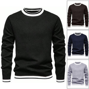 Camiseta de Punto Jacquard Casual para Hombre, Primavera-Verano 2026, Nueva Moda, Logotipo Personalizado, Combinable con Todo, Manga Corta - Product Image 4