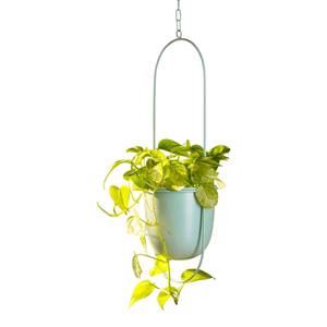 Pot de fleurs mural en métal, support de plantes décoratif pour la maison, balcon, patio, intérieur, extérieur, en fer, antirouille - Product Image 3