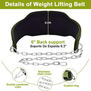 Premium Quality Neoprene Weight Lifting <b>Belt</b> Gym Waist Support <b>Belt</b> For Strength Training Deadlift And <b>Squat</b> Workout - Product Image 3