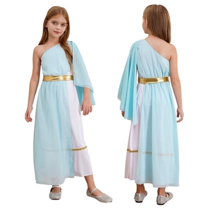 Disfraz de Toga de la Antigua Grecia, Roma y Egipto para Niñas de 6 a 16 Años, Vestido Fluido con Cinturón, Disfraz para Fiestas, Actuaciones en Escenario - Product Image 2