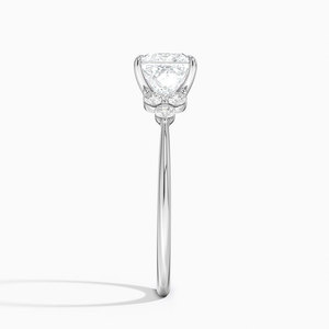 Anillo BOJ 0132 con Corte Princesa, Plata 925, Lujoso Anillo Solitario con Engaste de Puntas, Diamante de 2ct, Color D, VVS1, Moissanita, Certificado GRA - Product Image 3