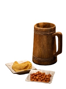 Taza de madera para beber cerveza y café Taza de madera para cerveza - Product Image 2