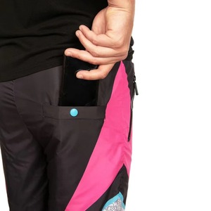Pantalon de ski unisexe imperméable en polaire isolé, respirant, coupe-vent, pour snowboard, avec poches cargo et blocs de couleur - Product Image 3