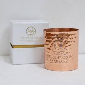 Contenedor de Cobre Hecho a Mano Personalizado para Velas, Recipientes Votivos de Metal Martillado, Tarros Decorativos con Tapa, Aromatizados, 18 Oz, Resistentes al Calor, Acabado Mate - Product Image 3