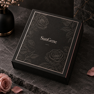 Boîte magnétique SunGene Black Dusty Pink pour trois ensembles de découverte de parfums en flacon - Product Image 2