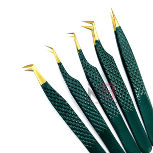 Pinzas para Pestañas Postizas, Herramienta Profesional para Principiantes, Pinzas para Pestañas de Acero Inoxidable, Herramientas de Belleza - Product Image 4