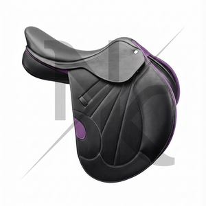 อานม้าเดรสสาจคุณภาพสูง โครงไม้ สายรัดเอวทนทาน หนังแท้นุ่มสบาย ผลิตภัณฑ์สำหรับแข่งม้าแบบอังกฤษจากอินเดีย - Product Image 3