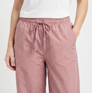<b>Women</b>’s Wide Leg <b>Summer</b> Pants Full Length Mid Drawstring Waist Loose Fit <b>Lightweight</b> Casual Nylon <b>Trousers</b> Daily Wear Fashion - Product Image 6
