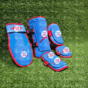 Ensemble de protection Trqsons Special Blue Combo Series pour tous les professionnels, fabriqué avec du mesh et du cuir de haute qualité - Product Image 1