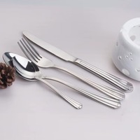 Vaisselle de mariage moderne en gros pour hôtels, 5 pièces, couverts en argent, fabricant et fournisseur indien d'articles de couverts