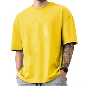 Vente en gros de t-shirts à manches courtes pour hommes, coupe ample, 100% coton, été, personnalisables - Respirants et à séchage rapide - Product Image 5