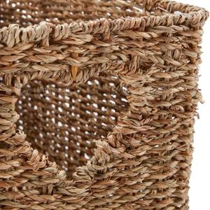 ชุดตะกร้าหญ้าทะเลทรงสี่เหลี่ยมผืนผ้า3ชิ้นภาชนะเก็บงานฝีมือสำหรับวันวาเลนไทน์เวียดนามขายส่ง - Product Image 2