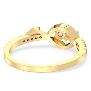 แหวน REYES เงินแท้ 925 ประดับเพชรโมอิสซาไนต์ รับรองโดย GRA ชุบทองคำขาว ดีไซน์อินฟินิตี้ สำหรับเธอ - Product Image 4