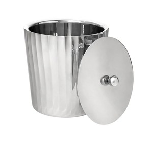Cubo de Hielo de Acero Inoxidable de Diseño de Lujo con Tapa, Utensilios de Bar para Fiestas en Casa y Bodas, Enfriador de Vino y Champán - Product Image 6