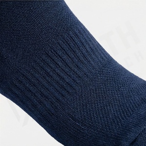 Crew <b>Socks</b> Solid Navy Blue Knitted Breathable Regular Fit Adult Daily Casual Wear - Product Image 5