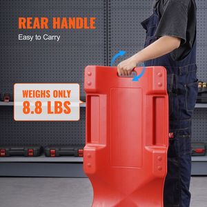 Sgabello Ergonomico per Meccanici da 36 Pollici, Capacità 350 Libbre, con Seduta Imbottita in HDPE, Strumento per Riparazione Auto - Product Image 6