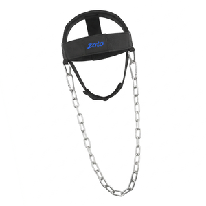 สายรัดคอไนลอนพร้อมโลโก้สั่งทำพิเศษ อุปกรณ์ฝึกซ้อมยกน้ำหนักพรีเมียมพร้อมโซ่เหล็ก ขายส่ง - Product Image 3